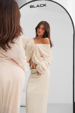 Düşük Bel Maxi Boy Etek - ANGELINO BuyukBedeniz (1)