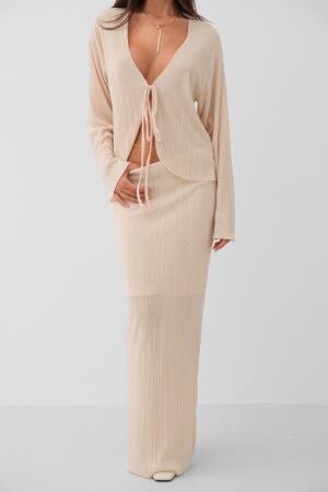 Düşük Bel Maxi Boy Etek - 4