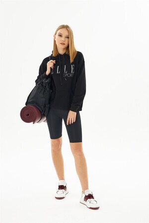 ELLE Sport Hooded Women's Reflective Pocket Sweatshirt - 2