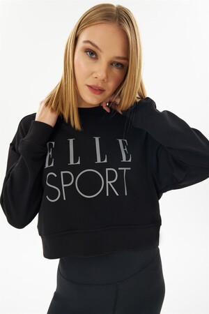 ELLE Sport Reflektör Kadın Crop Sweatshirt - 2