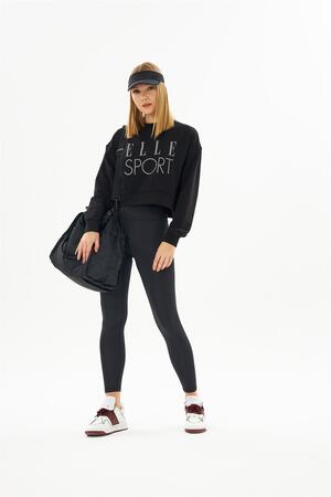 ELLE Sport Reflective Women's Crop Sweatshirt - 1