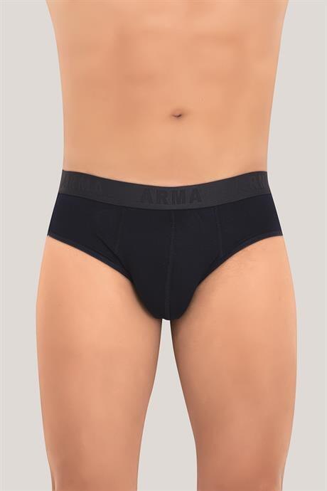 Erkek Bambu Slip Külot Düz Lacivert 3'lü Paket - 2