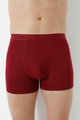 Erkek Bordo Bambu Boxer 3'lü Paket - 5