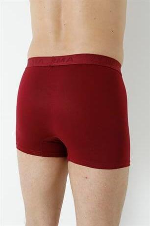 Erkek Bordo Bambu Boxer 3'lü Paket - 8