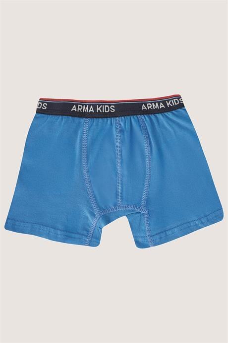Erkek Çocuk Boxer 6'lı Paket Renkli, Pamuklu ve Likralı Esnek Kumaş - 5