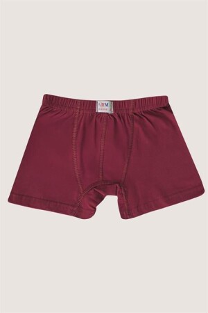 Erkek Çocuk Düz Pamuklu Likralı Renkli Boxer 6'lı Paket - 6