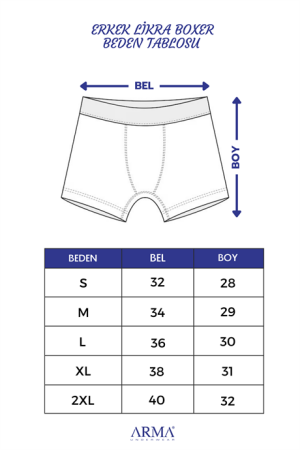 Erkek Füme Büyük Beden Boxer Pamuklu Likralı 10'lu Paket - 2