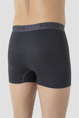 Erkek Füme Büyük Beden Boxer Pamuklu Likralı 10'lu Paket - 5