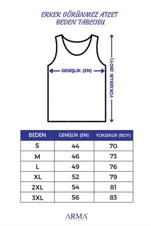 Erkek Görünmez Atlet Hayalet Atlet Siyah %100 Pamuklu Penye 2'li Paket - 5
