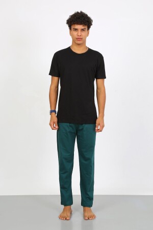 Angelino Erkek Pamuk Yeşil Tek Alt Pijama 27495 - 6
