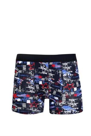 Erkek Penye Likralı Desenli Boxer 40114 - Angelino