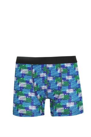 Erkek Penye Likralı Desenli Boxer 40118 - Angelino