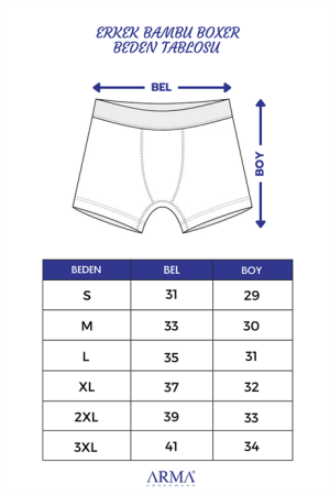 Erkek Premium Bambu Siyah Boxer 6'lı Hediye Kutulu Damat Bohçası ve Çeyiz Seti - 5