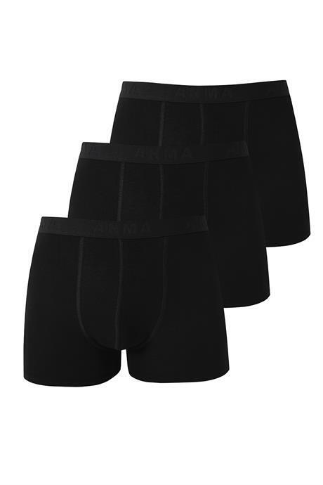 Erkek Siyah Bambu Boxer 3'lü Paket - 1