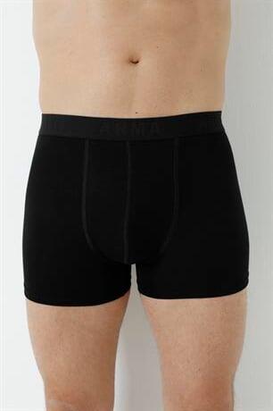 Erkek Siyah Bambu Boxer 3'lü Paket - 2