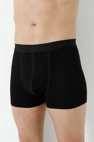 Erkek Siyah Bambu Boxer 3'lü Paket - 5