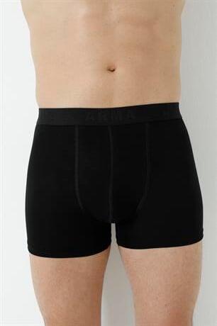Erkek Siyah Bambu Boxer 3'lü Paket - 7