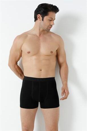 Erkek Siyah Bambu Boxer 3'lü Paket - 9