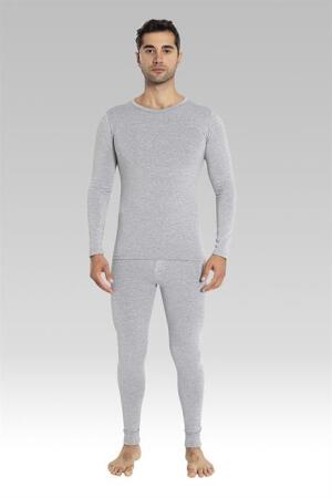 Erkek Termal Takım Alt Üst İçlik Gri - Angelino