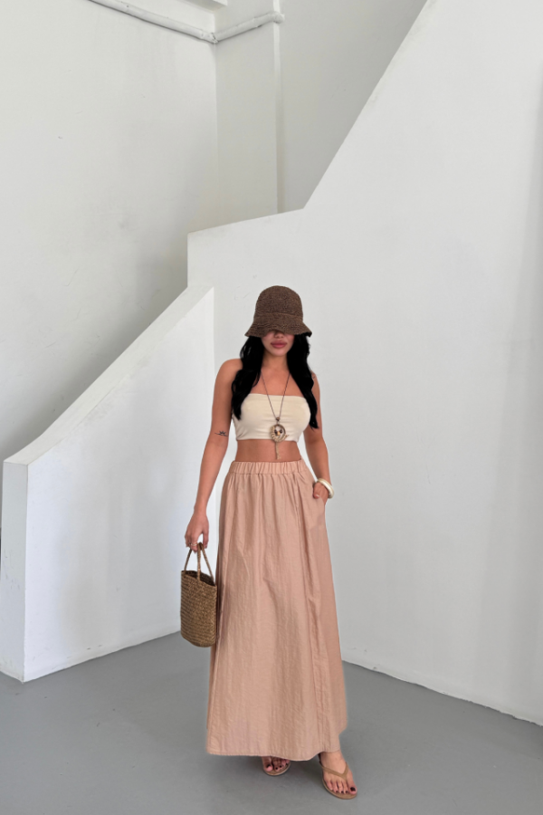 ETEK ŞANEL BOY SOFT KUMAŞ - Bej - 3