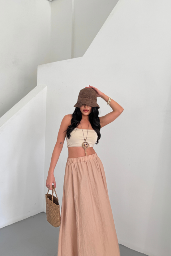 ETEK ŞANEL BOY SOFT KUMAŞ - Bej - 4