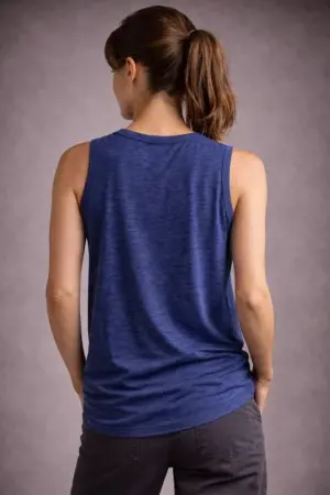 Flamlı Kumaş Sıfır Kolsuz Atlet Basic Spor Üst, Günlük Ve Fitness Kullanımına Uygun - İndigo - ANGELINO BuyukBedeniz (1)