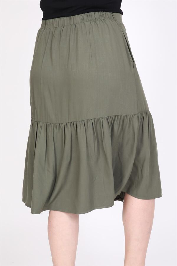 Buttoned Front Skirt - 4