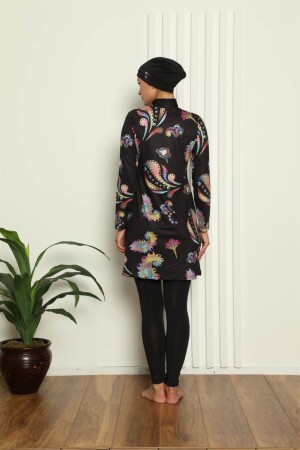 Full Hijab Digital Patterned Swimsuit 31041 - 3