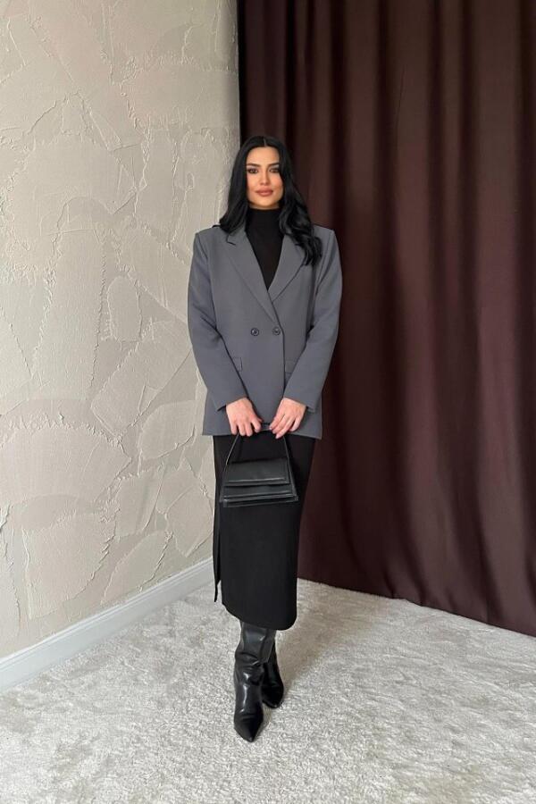Füme Blazer Ceket - 3