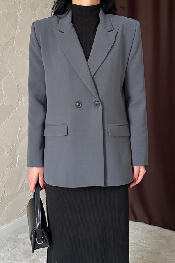 Füme Blazer Ceket - 4
