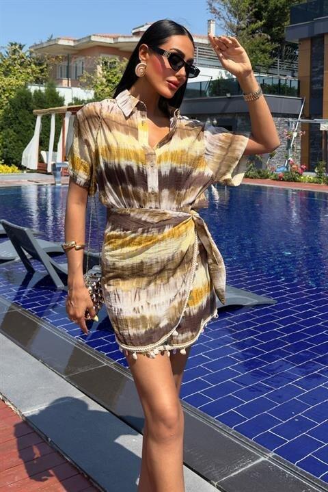 Gömlek Ve Eteği Aksesuarlı Takım 10211 - 1