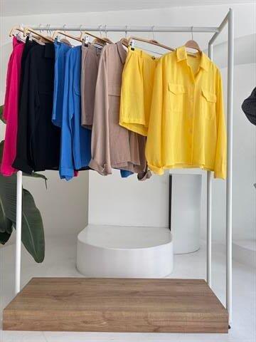 Gömlek Ve Şort Flamlı Keten Takım 10130 - 11