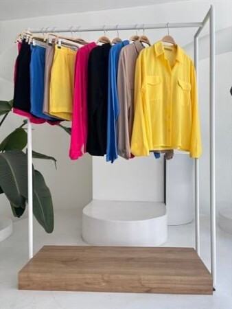 Gömlek Ve Şort Flamlı Keten Takım 10130 - 12