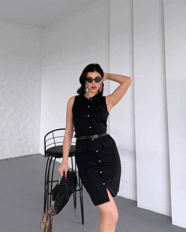 GÖMLEK YAKA ELBİSE - 4