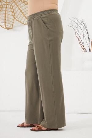 Gömlek Yaka Kısa Kol Büyük Beden Alt Üst Takım Haki - 7