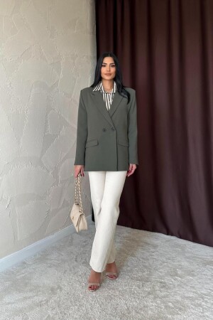 Haki Blazer Ceket - 1