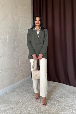 Haki Blazer Ceket - 3