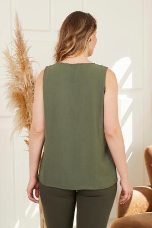 Haki Büyük Beden Atlet - 4