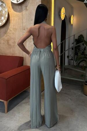 Halter Yaka Yelekli Modal Takım 10144 - 8