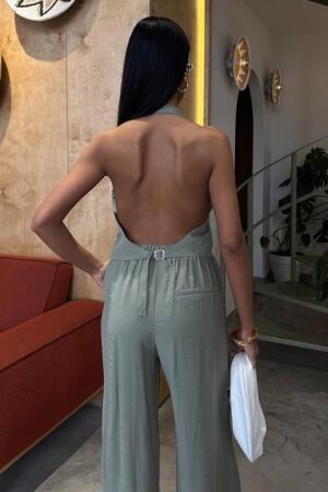 Halter Yaka Yelekli Modal Takım 10144 - ANGELINO BuyukBedeniz (1)