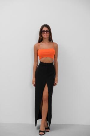 İnce Askılı Crop Top - ANGELINO BuyukBedeniz