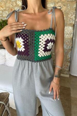 Jasmin Süzüneli Keten Tulum 1280-08 - 3