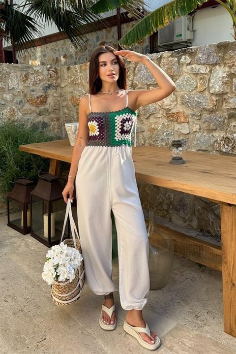 Jasmin Süzüneli Keten Tulum 1280-08 - 2