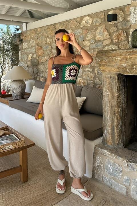 Jasmin Süzüneli Keten Tulum 1280-08 - 3