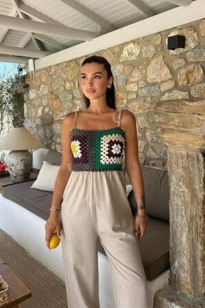 Jasmin Süzüneli Keten Tulum 1280-08 - 4