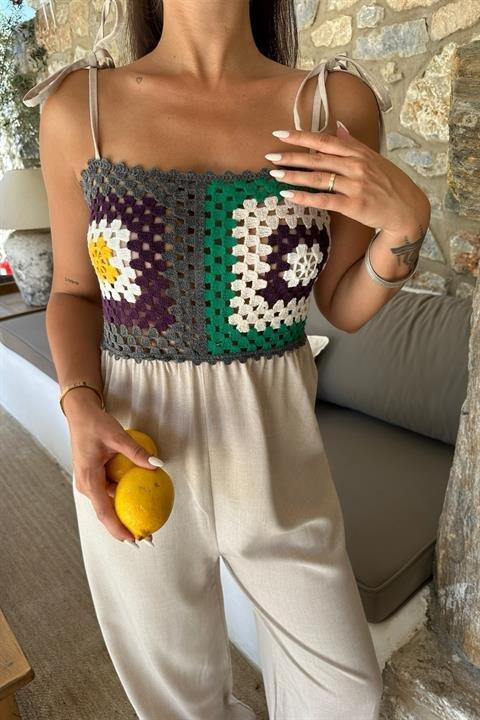 Jasmin Süzüneli Keten Tulum 1280-08 - 5