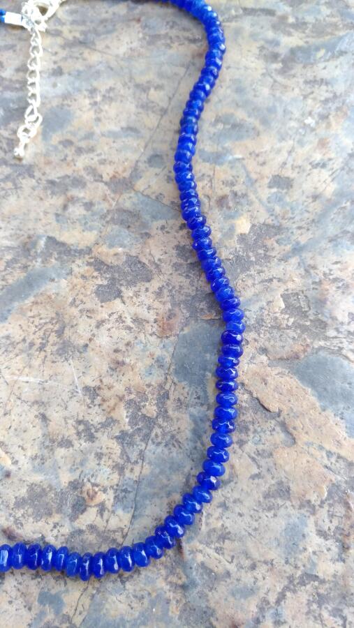 JEWELLERY Bayan Kolye Rondela Kesim Ceyt Doğal Taş - 2