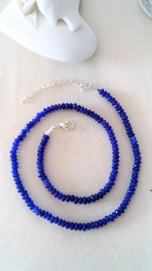 JEWELLERY Bayan Kolye Rondela Kesim Ceyt Doğal Taş - 3