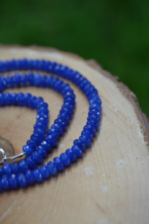 JEWELLERY Bayan Kolye Rondela Kesim Ceyt Doğal Taş - 4