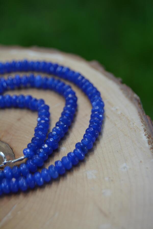 JEWELLERY Bayan Kolye Rondela Kesim Ceyt Doğal Taş - 4